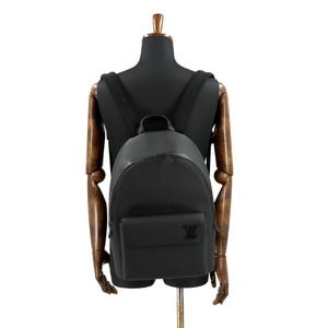 Louis Vuitton Leather Aerogram Takeoff Backpack Black Rucksack